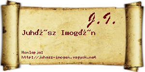 Juhász Imogén névjegykártya